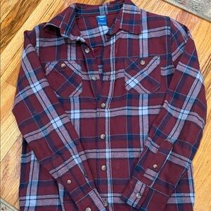 Arizona Jean Company Red and Blue Plaid Shirt